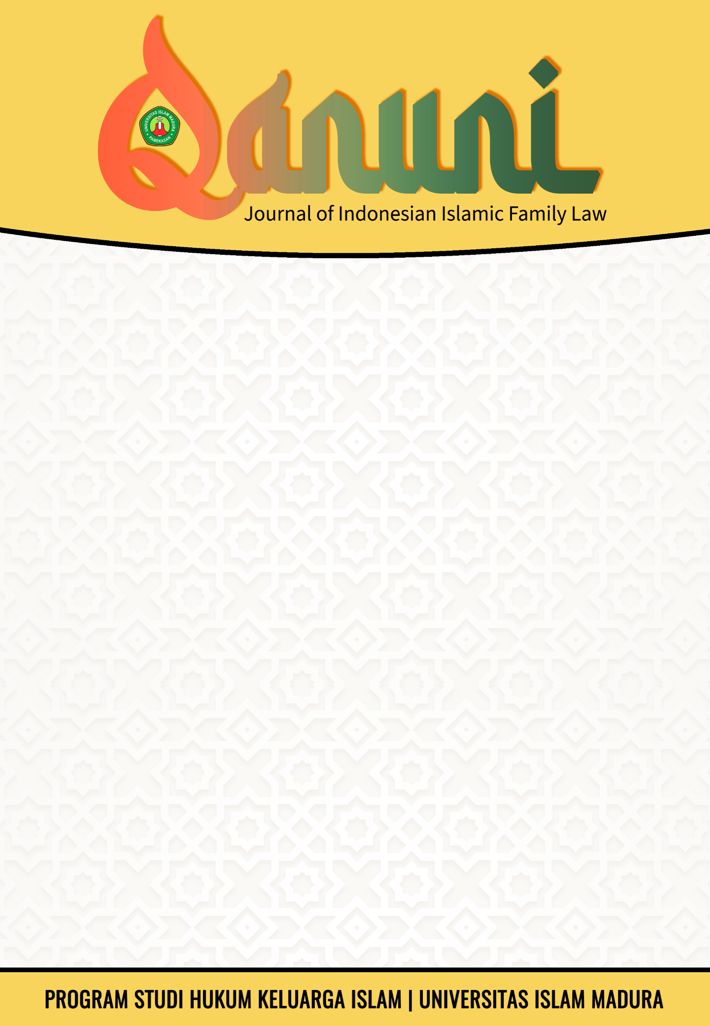 					View Vol. 3 No. 02 (2025): Qanuni: Journal Indonesian Of Islamic Family Law
				