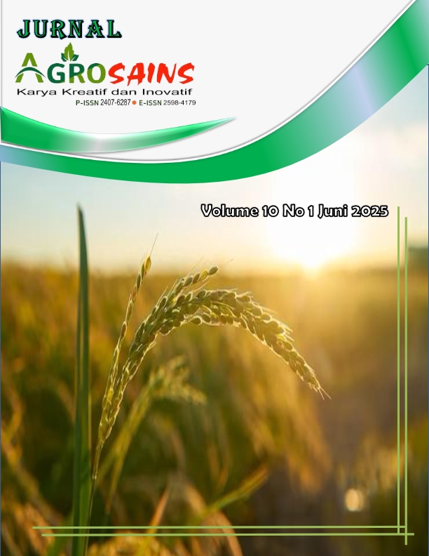 					View Vol. 10 No. 1 (2025): JURNAL AGROSAINS : Karya Kreatif dan Inovatif
				